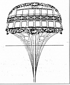 Abb. 10: Anbringung der vertikalen Heckstücke an einem Heckboot, F. H. af Chapman 1768.